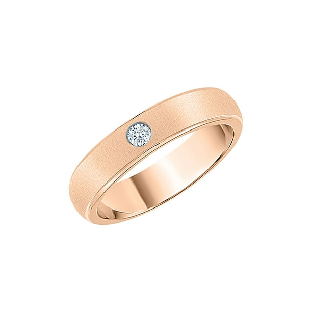 G-H,I2-I3 Diamond Wedding Band in 10K Pink Gold Size-10.5 1/20 cttw, 